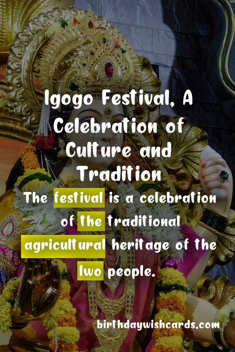 Celebrate Igogo Festival on October 15: A Festive Spectacle of Traditions and Culture
