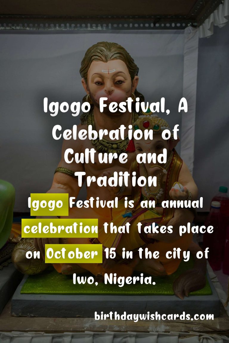 Celebrate Igogo Festival on October 15: A Festive Spectacle of Traditions and Culture