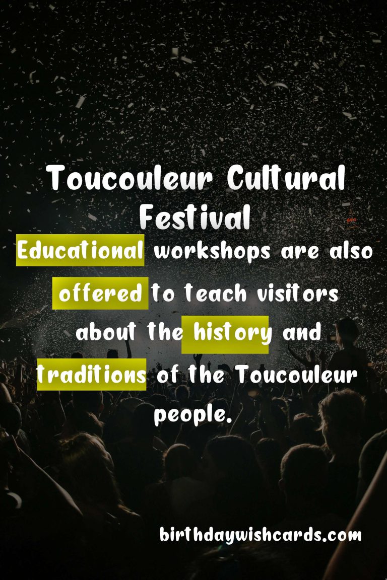 Celebrate African Culture at the Annual Toucouleur Cultural Festival This March