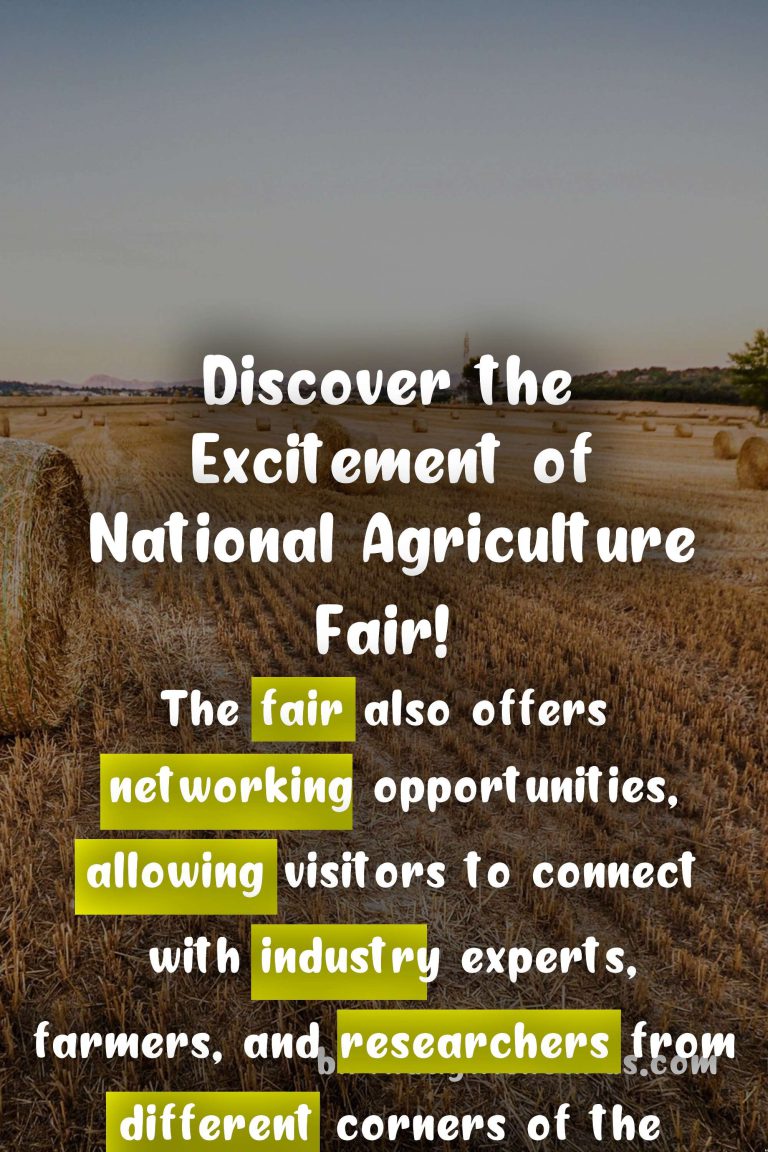 Discover the Excitement of National Agriculture Fair (December 14) with Us!