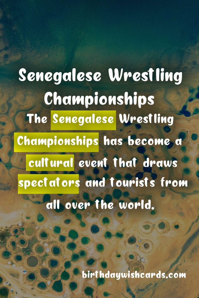 Senegalese Wrestling Championships: A Traditional and Exciting Form of Wrestling