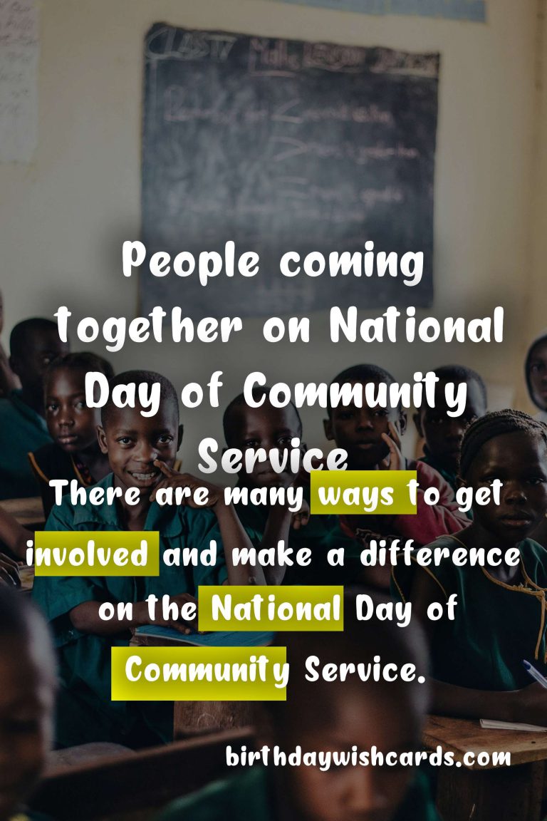 Celebrating National Day of Community Service on May 5