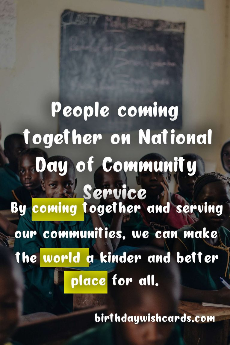 Celebrating National Day of Community Service on May 5