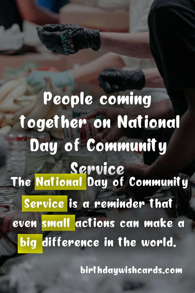 Celebrating National Day of Community Service on May 5