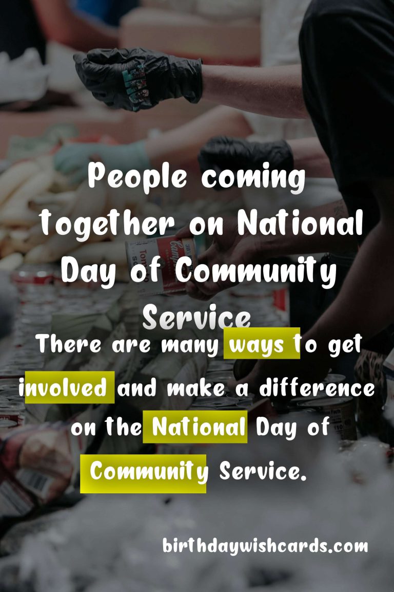 Celebrating National Day of Community Service on May 5