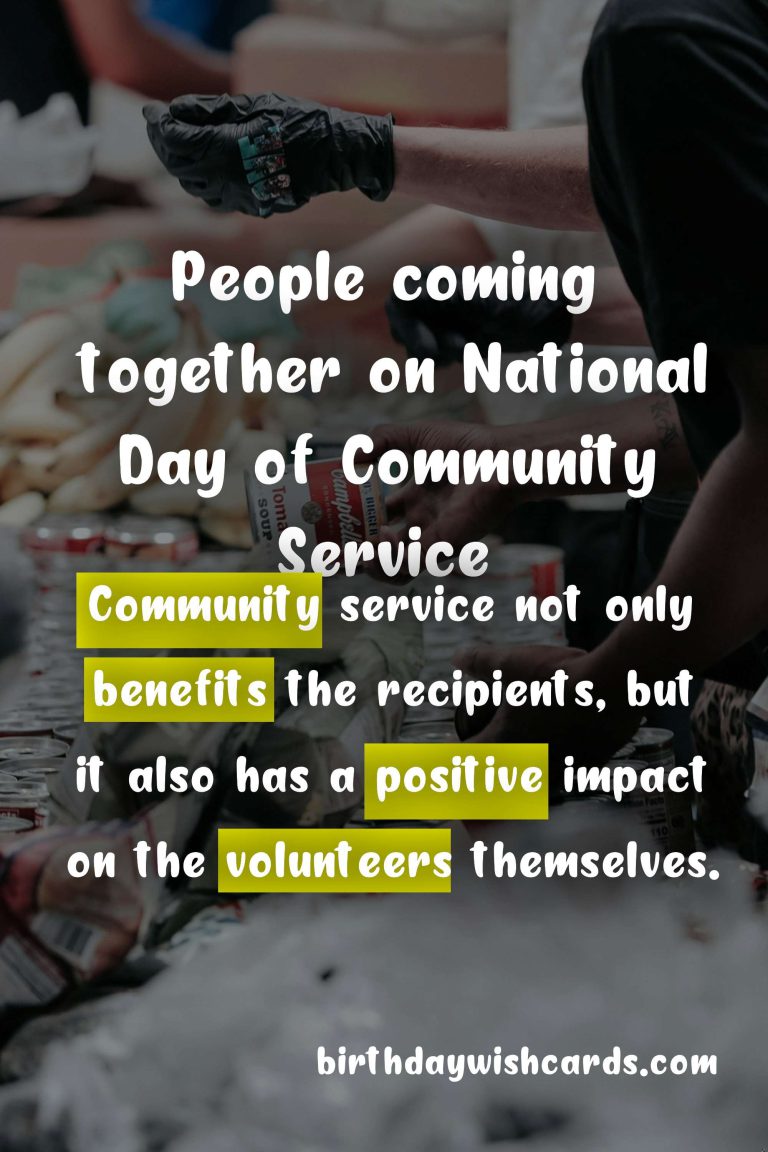 Celebrating National Day of Community Service on May 5