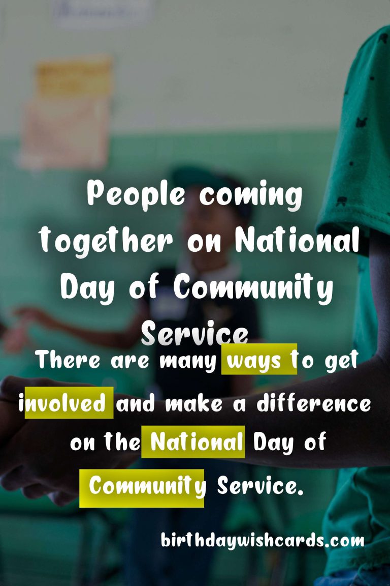 Celebrating National Day of Community Service on May 5