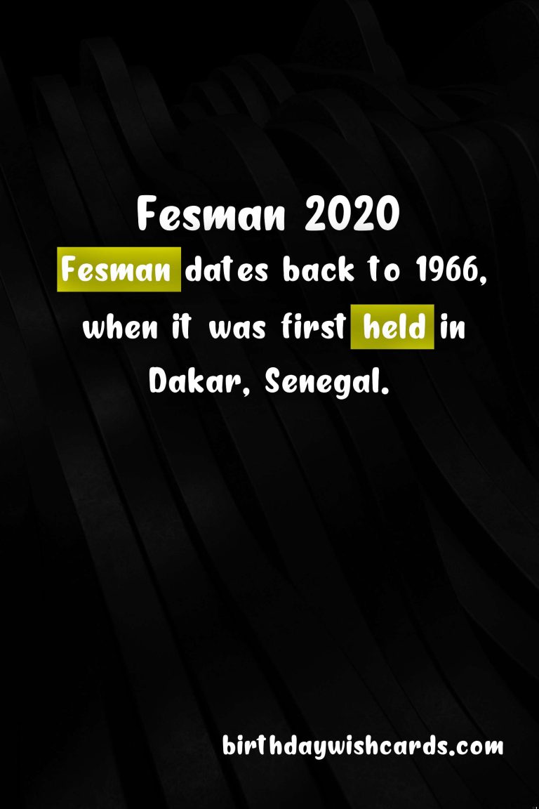 Discover the Rich Cultural Heritage at Fesman (World Festival of Black Arts) in December