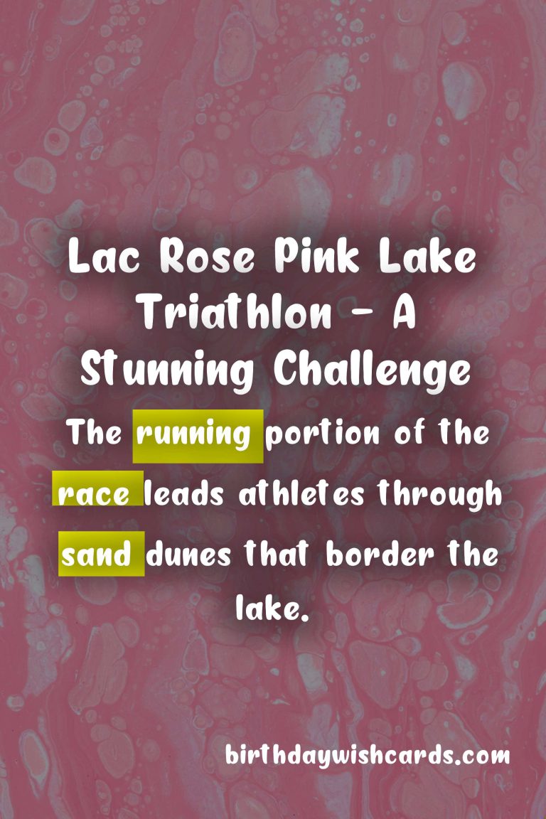 Lac Rose Pink Lake Triathlon in November: A Unique Endurance Race Experience