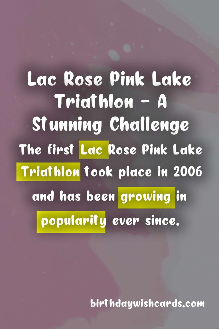 Lac Rose Pink Lake Triathlon in November: A Unique Endurance Race Experience