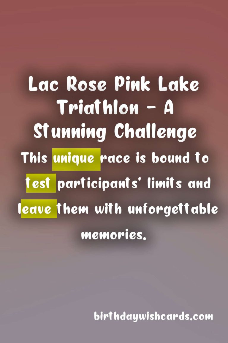 Lac Rose Pink Lake Triathlon in November: A Unique Endurance Race Experience