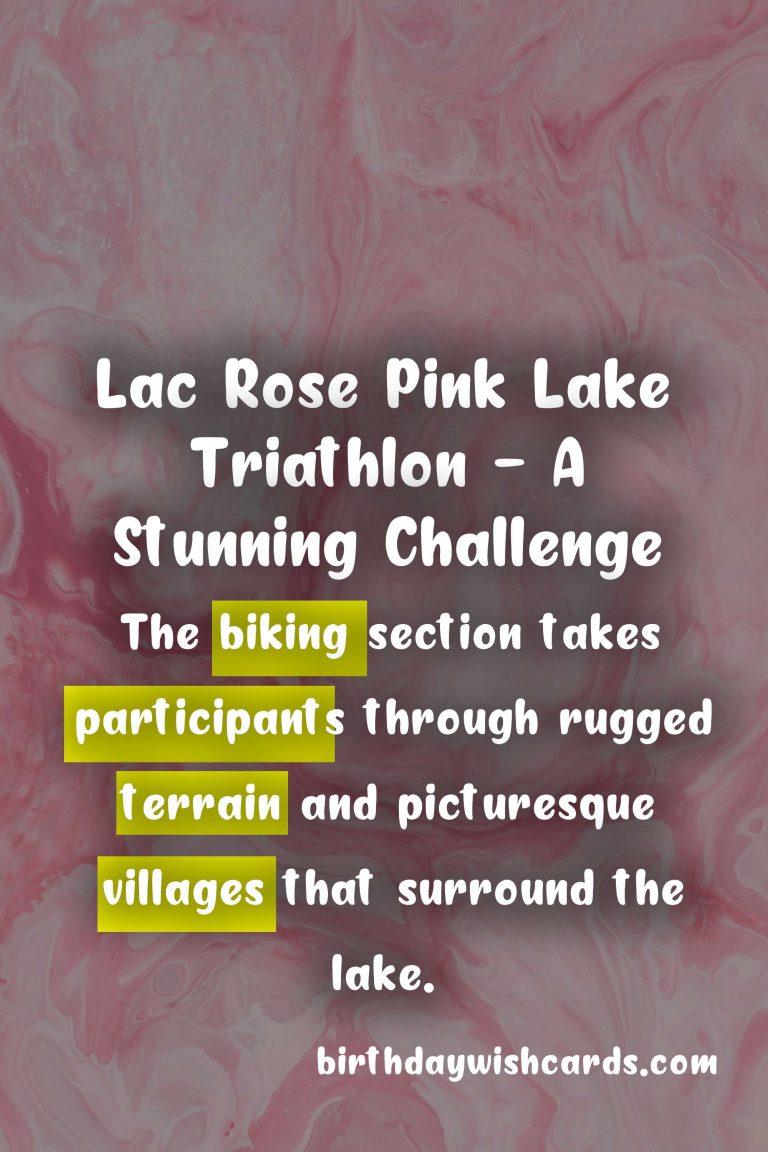 Lac Rose Pink Lake Triathlon in November: A Unique Endurance Race Experience