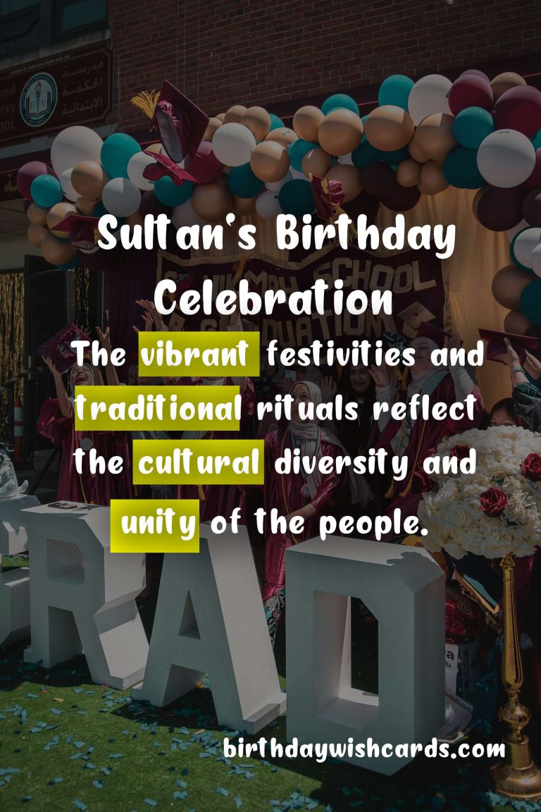Sultan's Birthday Celebration - November 19th