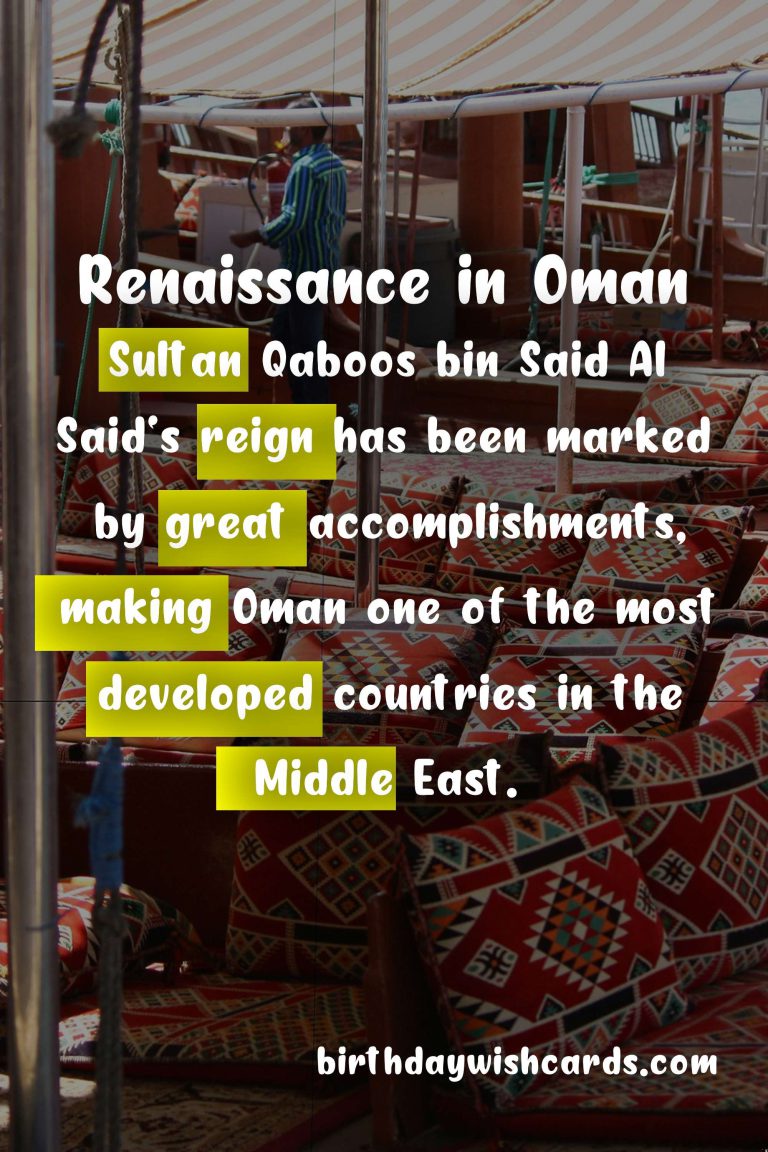 Oman Renaissance Day: Celebrating the National Holiday of July 23rd