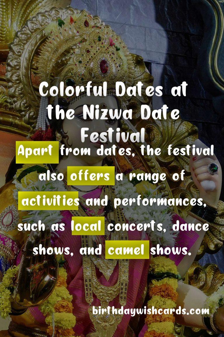 Experience the Cultural Splendor at the Nizwa Date Festival – July/August