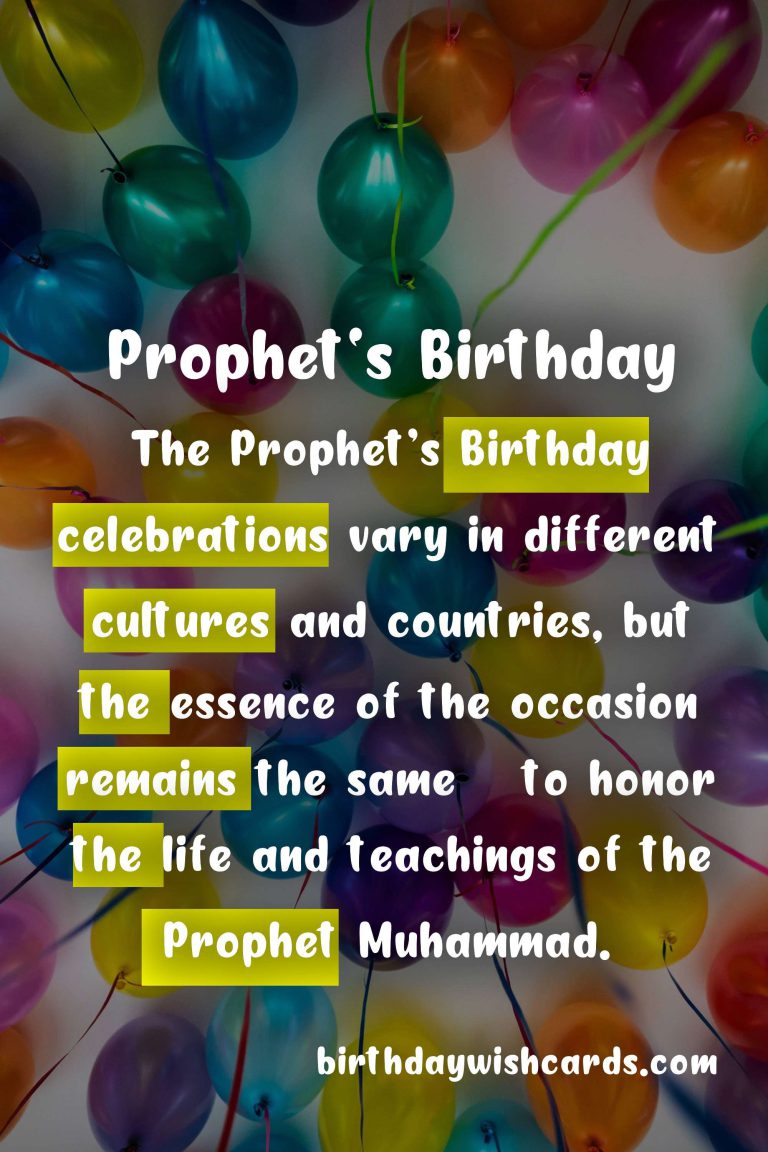 Prophet’s Birthday: A Celebration of Love, Peace, and Unity