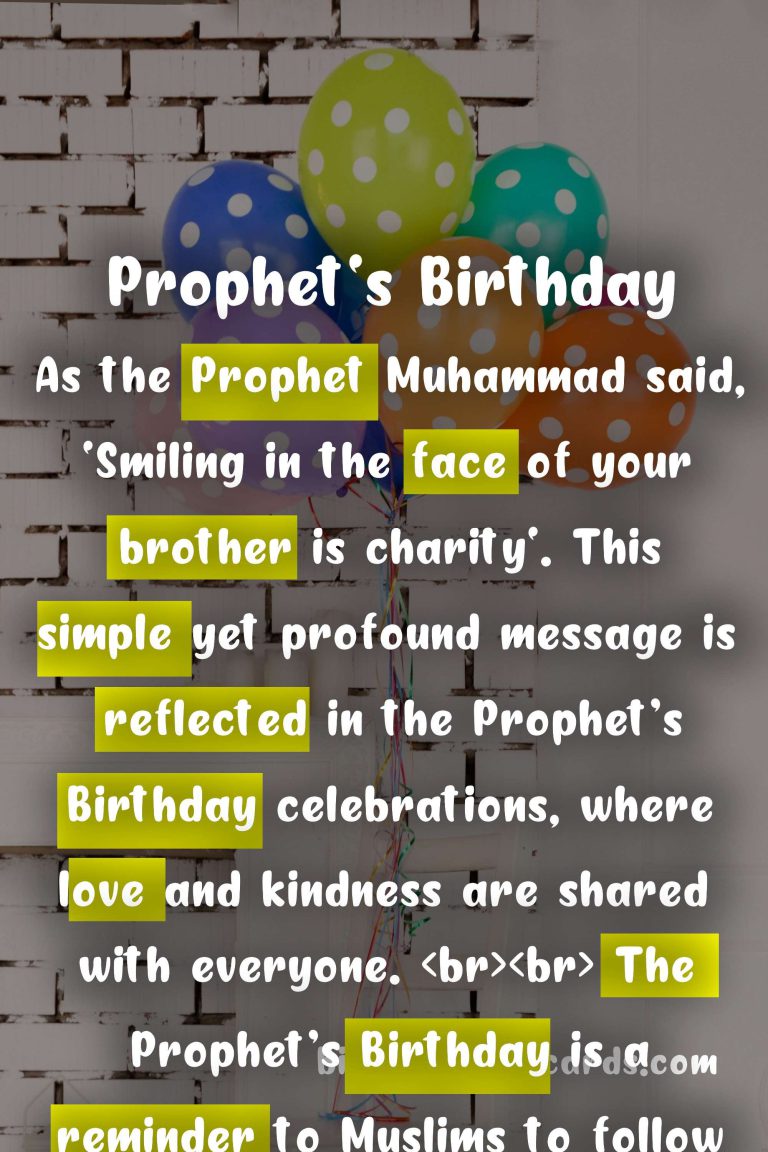 Prophet’s Birthday: A Celebration of Love, Peace, and Unity