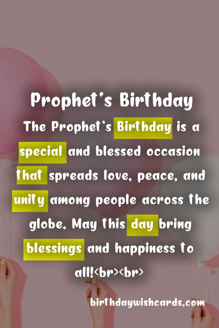 Prophet’s Birthday: A Celebration of Love, Peace, and Unity