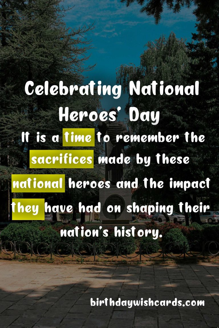 Celebrating National Heroes' Day - September 16