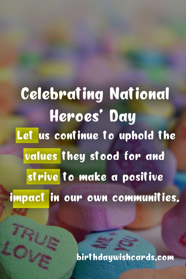 Celebrating National Heroes' Day - September 16