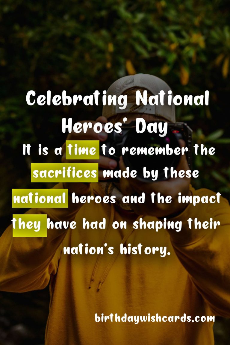 Celebrating National Heroes' Day - September 16