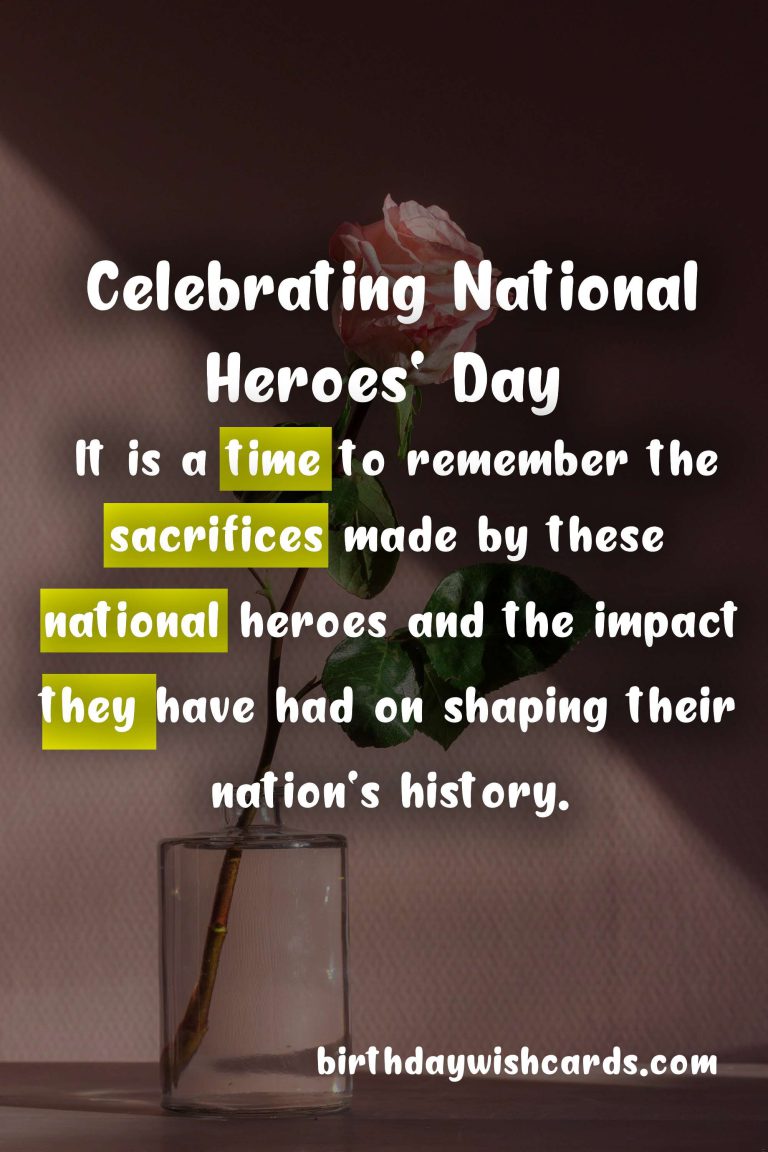 Celebrating National Heroes’ Day – September 16