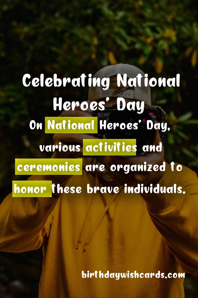 Celebrating National Heroes' Day - September 16