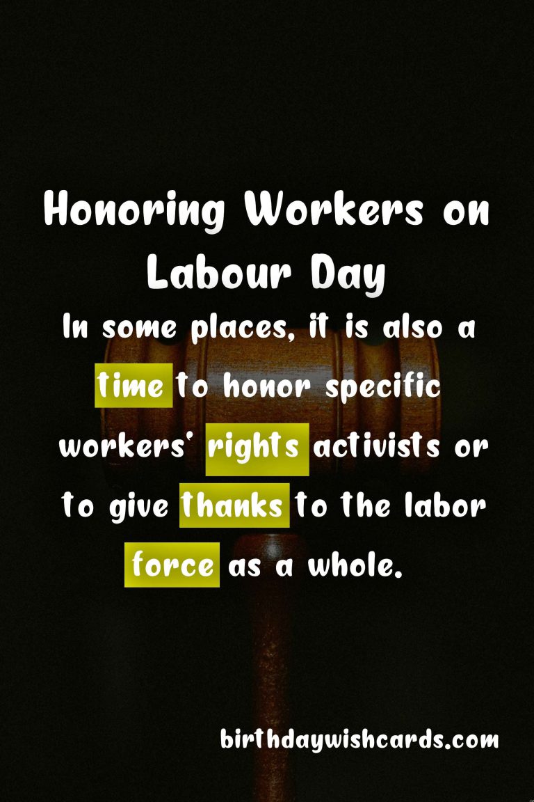 Celebrate Labour Day – Honoring the Contributions of Workers Everywhere