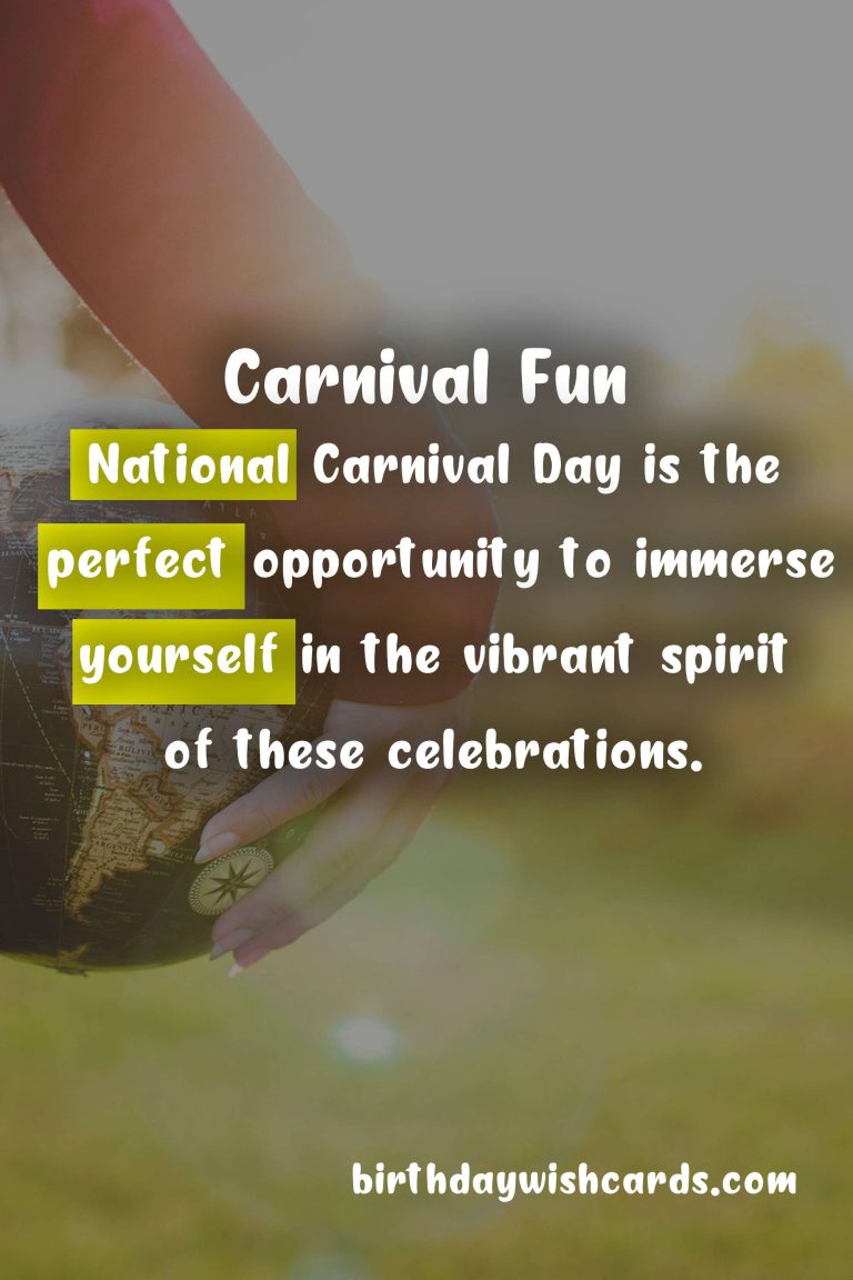 Celebrate the End of Summer with National Carnival Day – First Monday in August