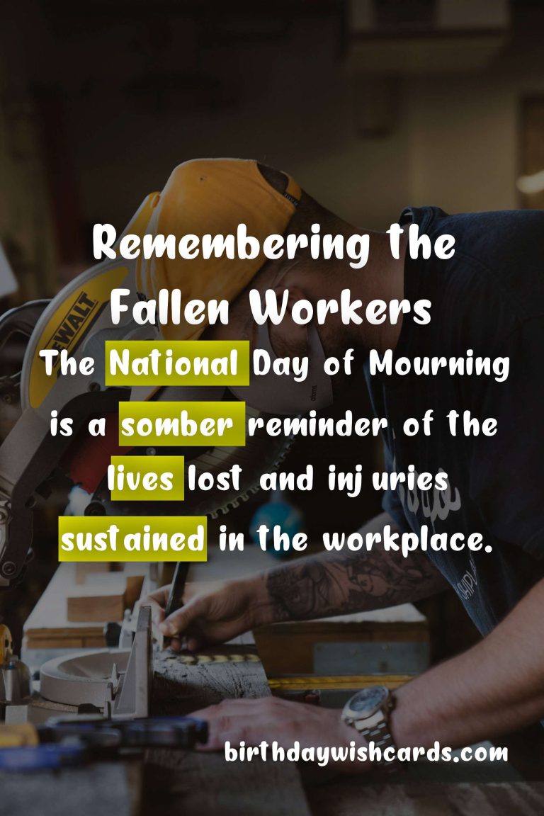 National Day of Mourning - October 21