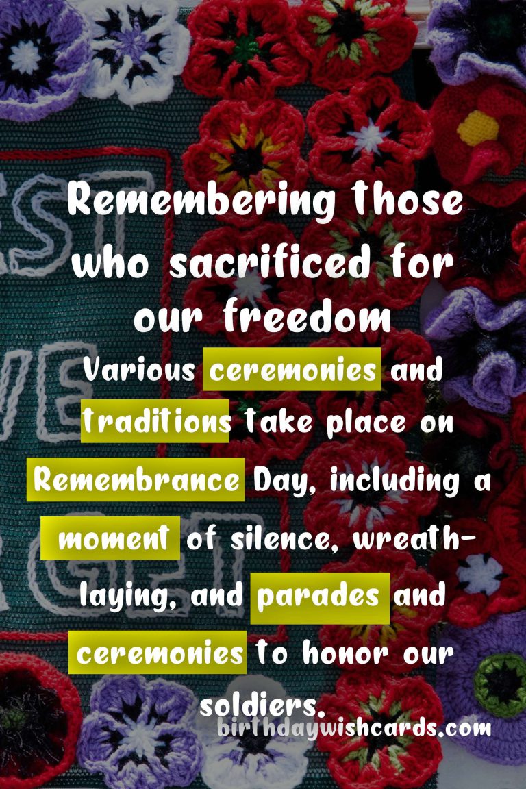 Remembering and Honoring: The Importance of Remembrance Day