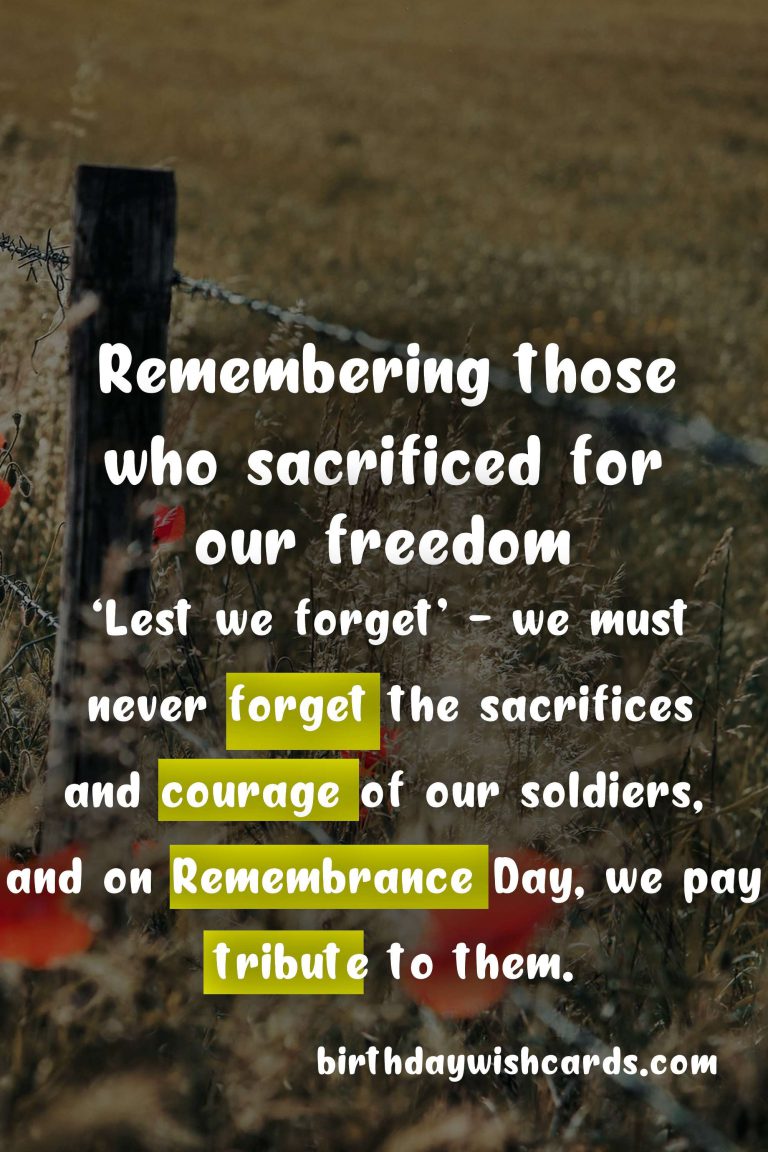 Remembering and Honoring: The Importance of Remembrance Day