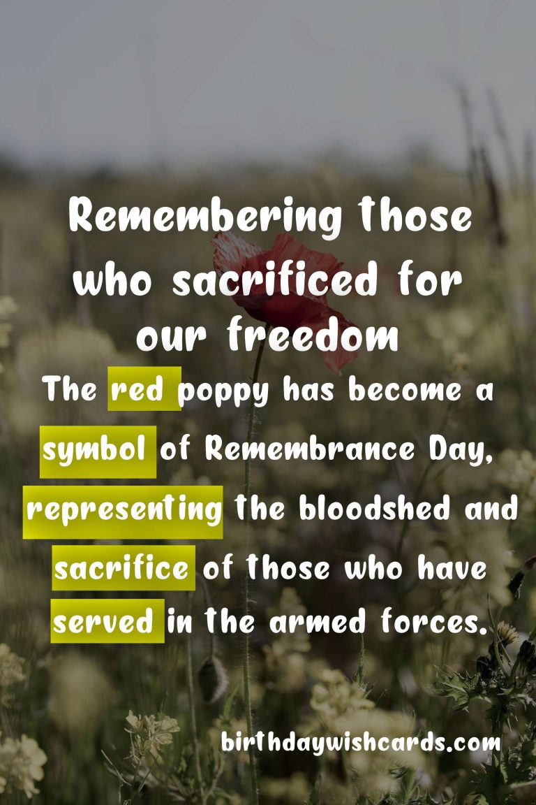 Remembering and Honoring: The Importance of Remembrance Day