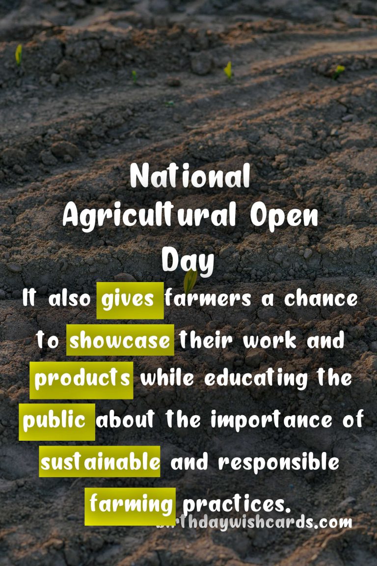 Dig Deeper into National Agricultural Open Day!