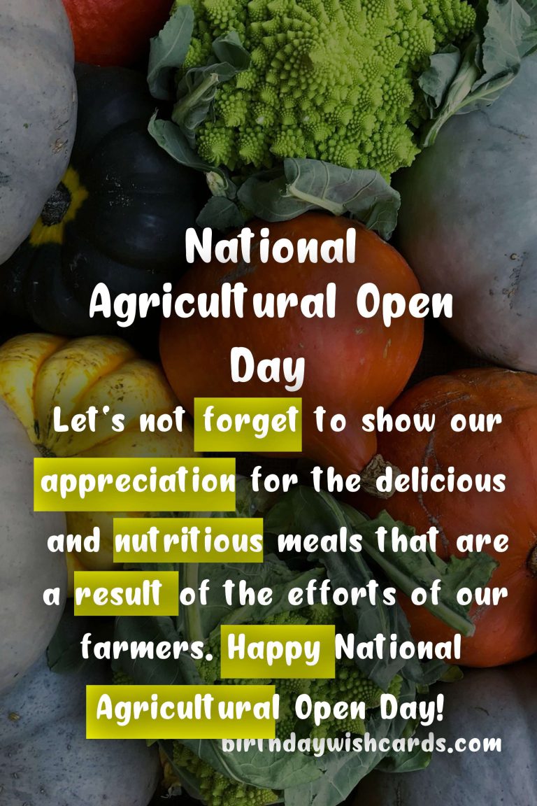 Dig Deeper into National Agricultural Open Day!