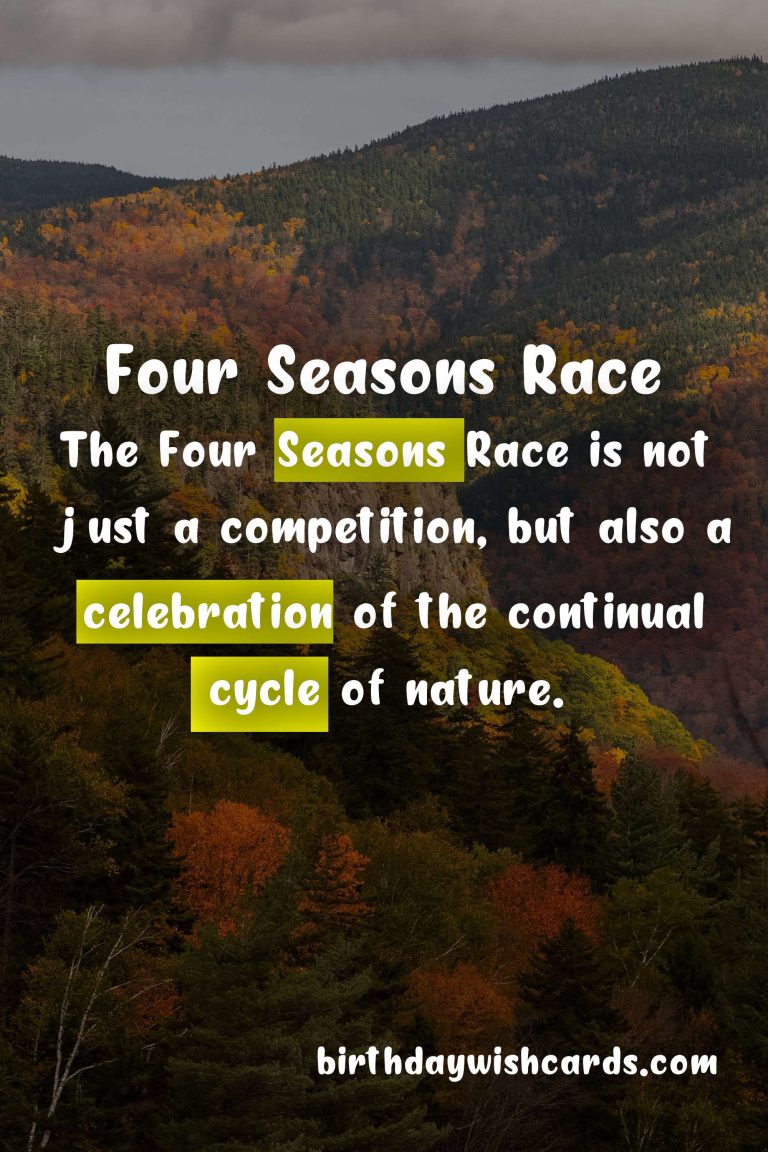 Four Seasons Race – Third Sunday in October