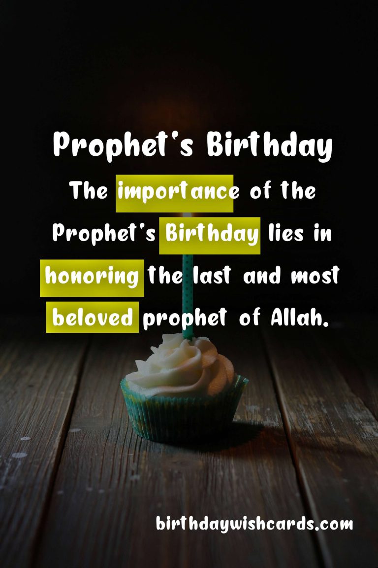 Celebrate the Prophet's Birthday on November 6th - A Day of Joy and Remembrance