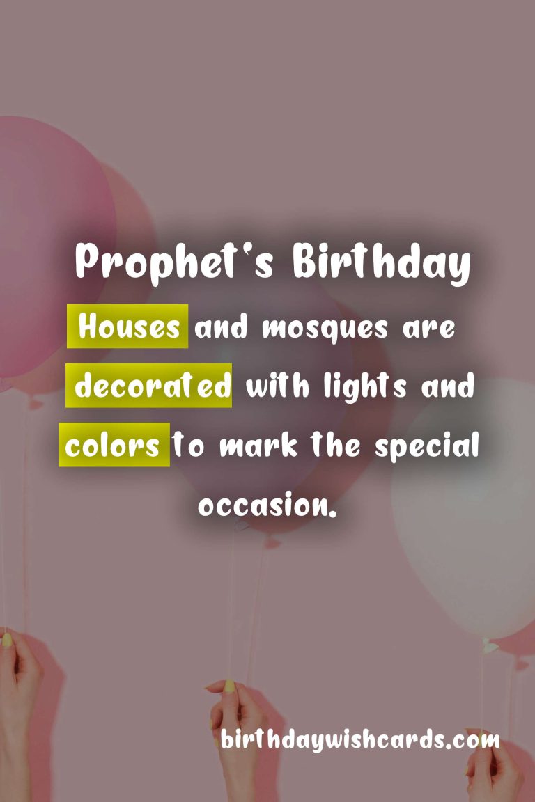 Celebrate the Prophet's Birthday on November 6th - A Day of Joy and Remembrance