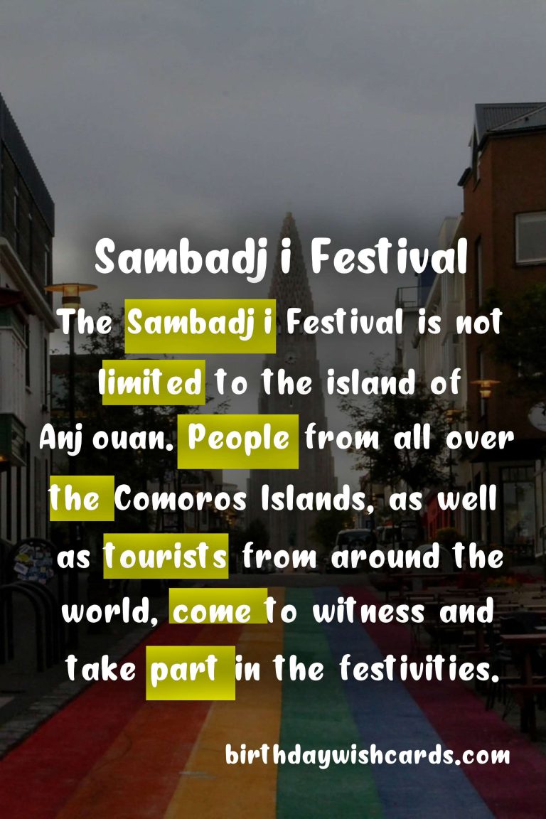 Sambadji Festival: Celebrating Anjouan's Traditional Music and Dance - January 13th