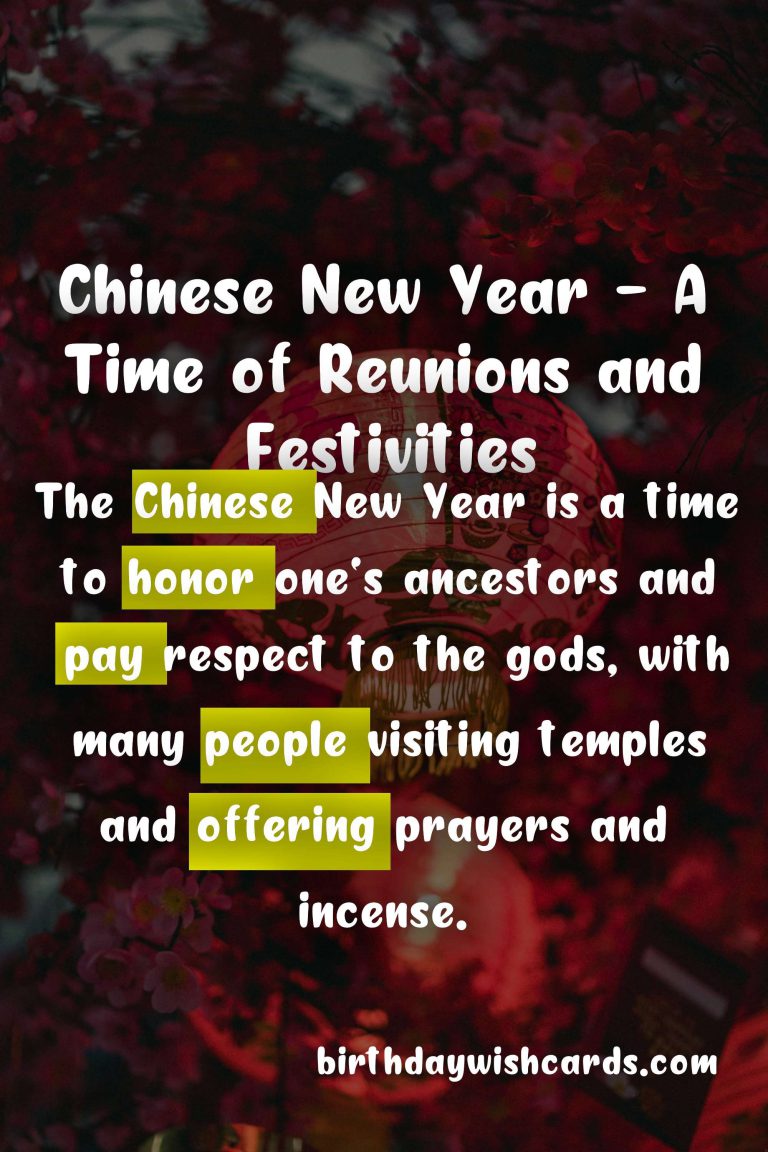 Chinese New Year Celebration – A Festive Lunar Tradition