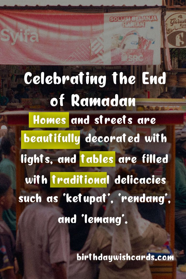 Hari Raya Aidilfitri: Celebrating the End of Ramadan