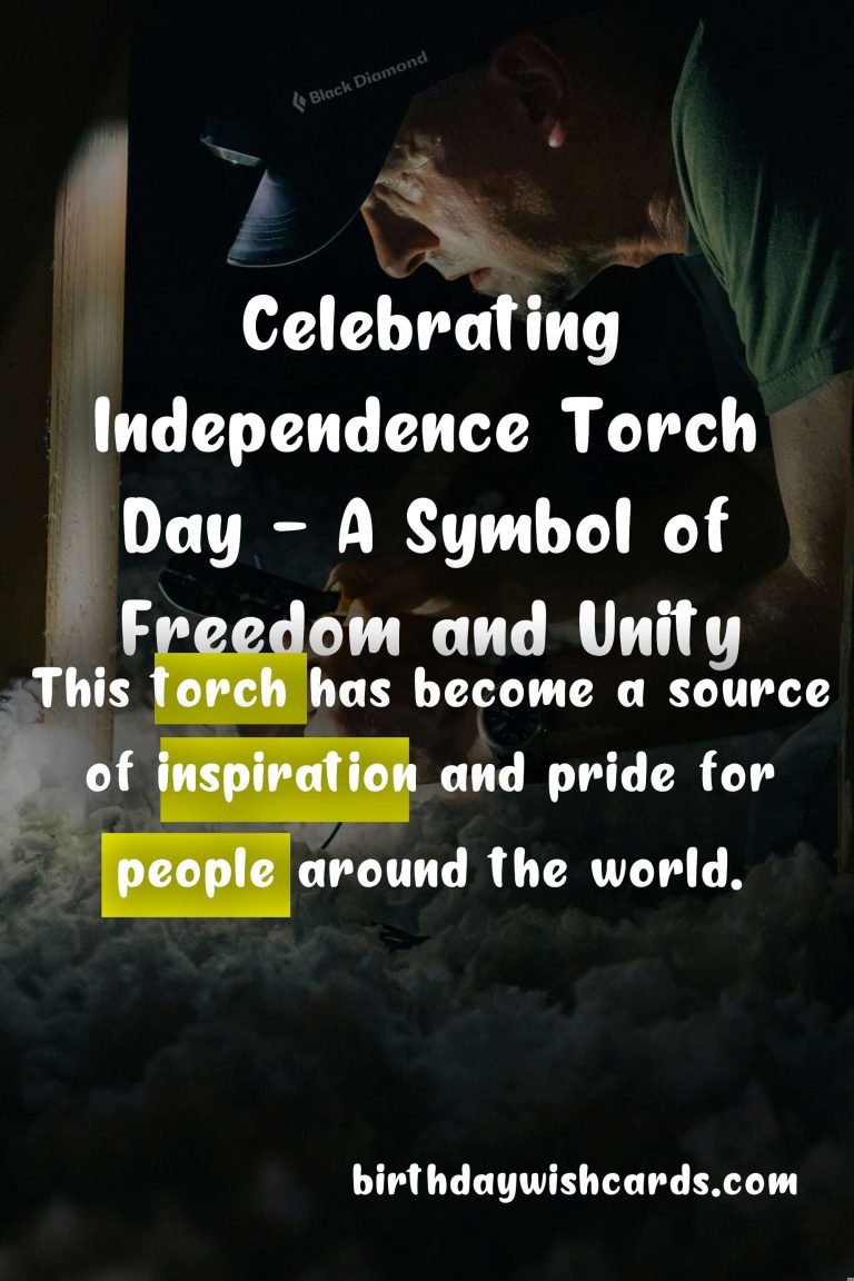 Celebrating Independence Torch - A Symbol of Perseverance and Freedom