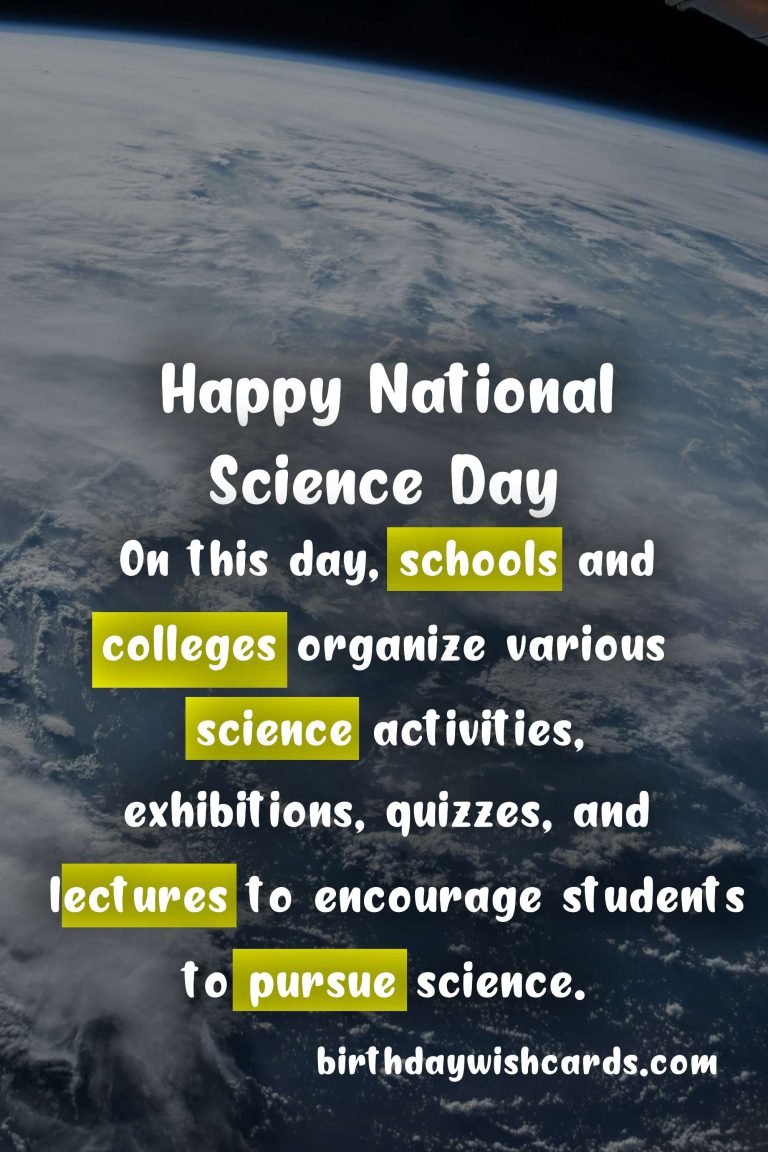National Science Day – January 24th