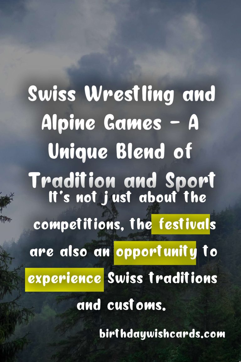 Experience Fierce Competitions and Cultural Festivals at Swiss Wrestling and Alpine Games October