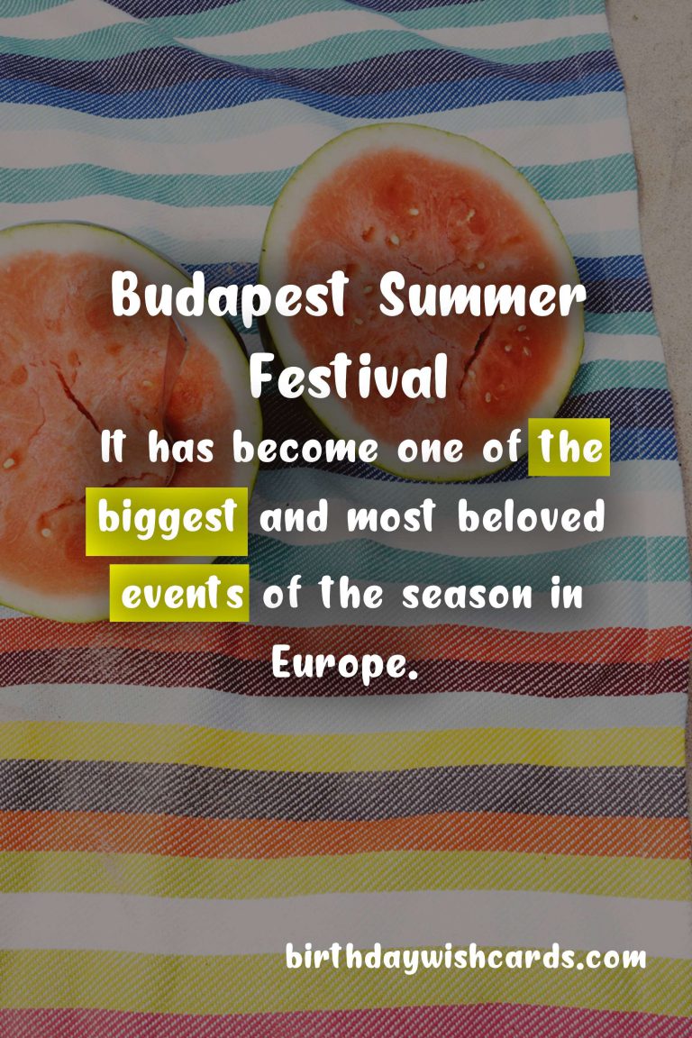 Experience the Best of Budapest at the May-June Summer Festival