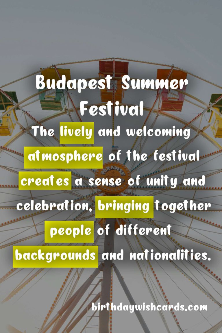 Experience the Best of Budapest at the May-June Summer Festival