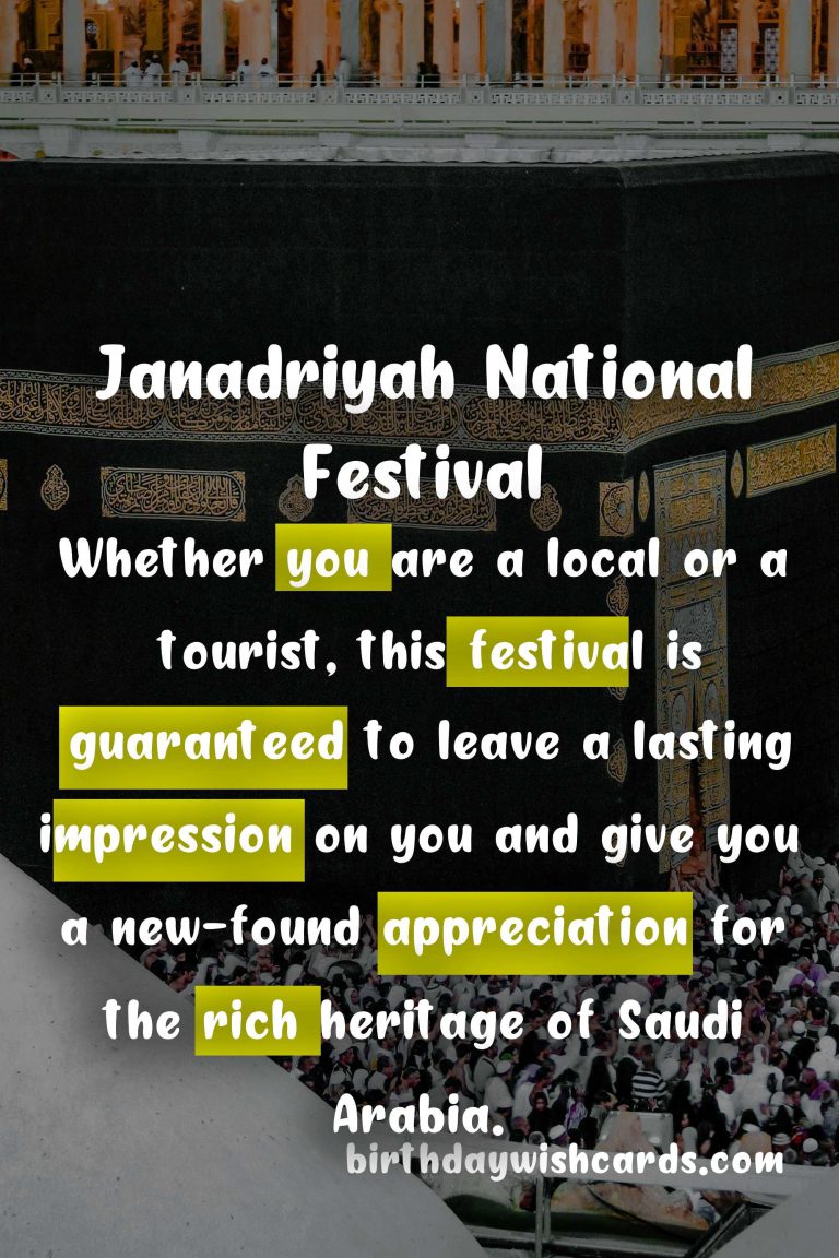 Experience the Rich Culture of Saudi Arabia at Janadriyah National Festival