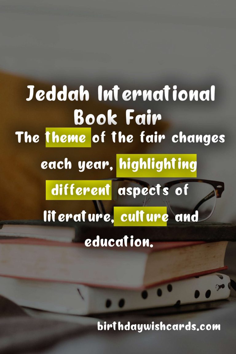 Jeddah International Book Fair: A Celebration of Literature and Culture