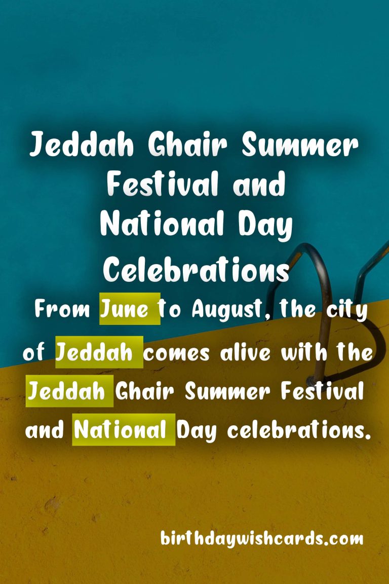 Discover the Excitement of Jeddah Ghair Summer Festival and National Day Celebrations