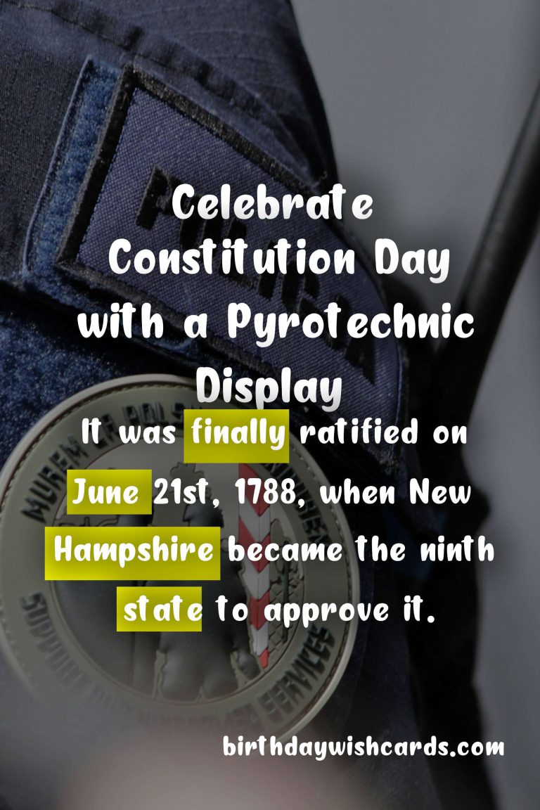 Celebrate Constitution Day on May 3rd: A Look at Its History and Significance